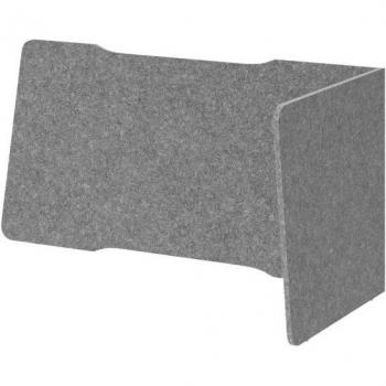 Cloison de séparation acoustique 2-zijdig gris moucheté 127 x 65 cm