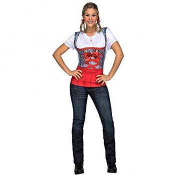 Vrouwen Kleding – Rode Tyrolienne Verkleed T‑Shirt