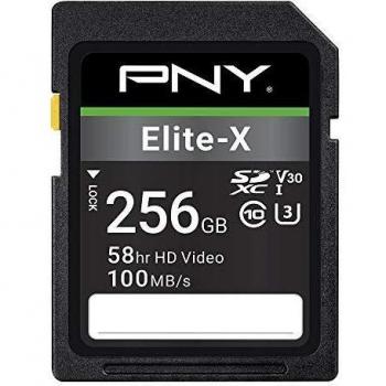 PNY Elite-X SDXC Karte 256GB Class 10 UHS-I U3 100MB/s