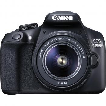 Canon EOS 1300D 18MP DSLR Black – 18‑55mm III Kit (New)