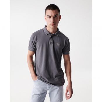 Polo de hombre gris de manga corta Salsa Jeans