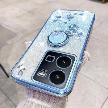 Coque TPU Strass Gradient – Bleu – vivo Y35 4G