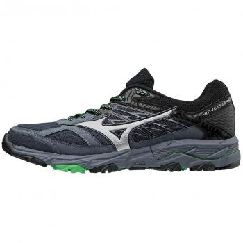 Mizuno Wave Mujin 5 Herren Laufschuhe, Omblue/Silv/Poison Green 001, 42 EU