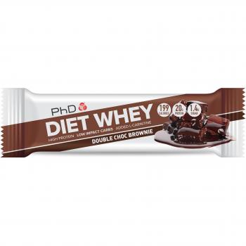 PhD Low‑Calorie Double Chocolate Brownie Bars – 12 Units