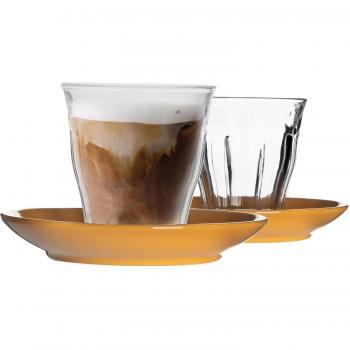 Mismatched Coffee Cup & Saucer Set