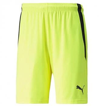 Short de foot flamboyant jaune fluo – marque Puma Teamliga