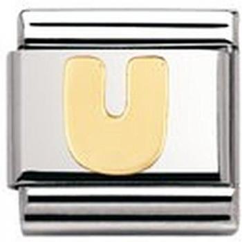 Charm Letra U Composable de Acero y Oro 030101/21