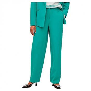 Pantalón de mujer grande a pinzas en tono verde – Vikamma Noos Alhambra