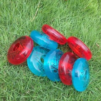 Patines Cristal Transparente 83A Azul – Rueda Slalom FSK 72mm