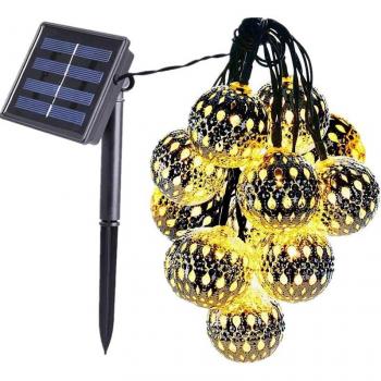 Waterproof 5m 20LED Solar Hollow Ball Lights