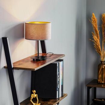 Duolla Lampada Tabletop Golden Roller 30 cm (Grigio/Oro)