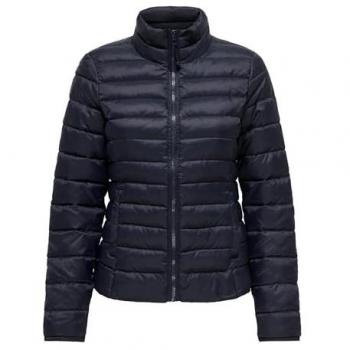 Only Plumífero Mujer Manga Larga Crema Azul