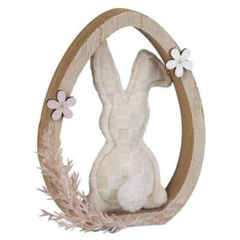 Hase in buntem Ei