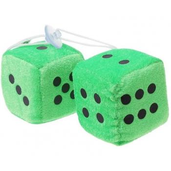 Espejo de visión trasera con dados de peluche