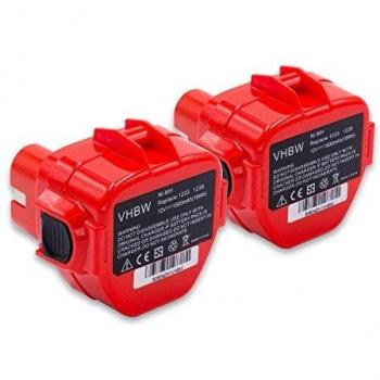 Vhbw 2x batterie NiMH 12V 1500mAh compatible Greenlee Gator