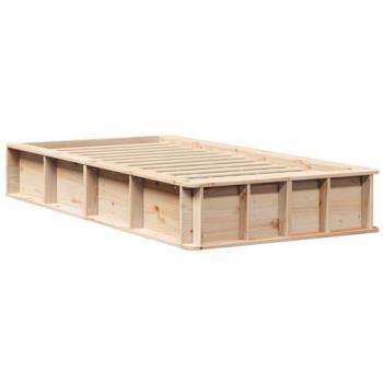 Lit Cadre en Pin Massif 210 x 118 x 30 cm
