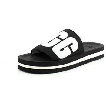 UGG ZUMA Damen Sandalen, Schwarz Weiß, 40 EU