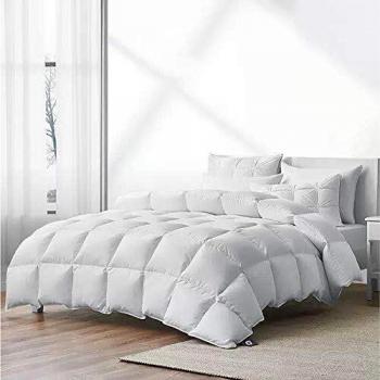 Babylon House's White Goose Down & Feather Duvet (Summer, 4.5 Tog, King Size)