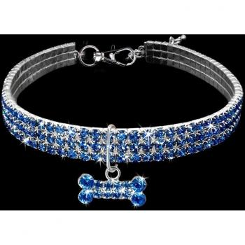 Sparkling Pet Collar with Rhinestones