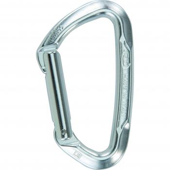 LimeTech Grey Straight‑Gate Carabiner – Unisex