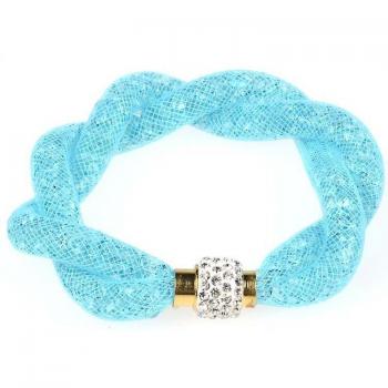 Miasol Pave Crystal Magnetic Clasp Bracelet