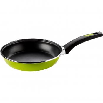 Monix 28 cm Sartén Verde – Acero esmaltado y superficie antiadherente Teflon