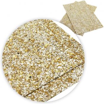 Solid Color Chunky Glitter Faux Leather Fabric for Earrings and Bows