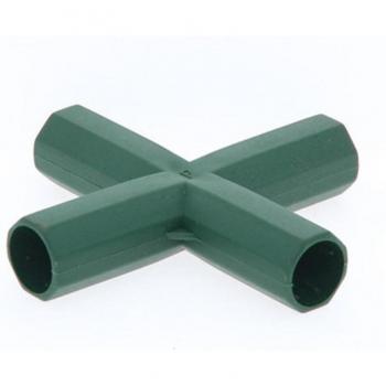 Marco de Construcción Invernadero con Montura PVC 16mm – Conector Multi‑Vía