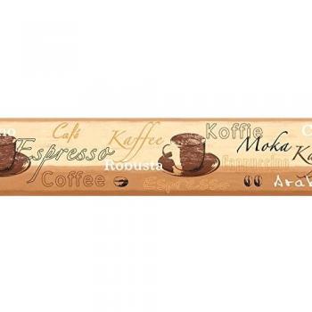 Frise murale autocollante beige 5,00 m x 0,13 m
