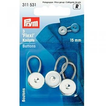 3 boutons flexibles 15 mm pour chemise