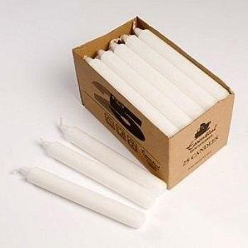 Essential 20cm White Paraffin Candles