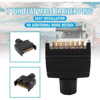 7-Pin Waterproof Truck Light Adapter for Caravan Trailers