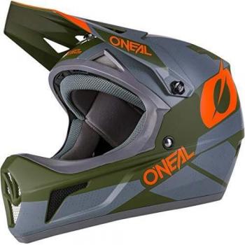 O'NEAL | Casque de vélo de montagne SONUS DEFT | Gris Olive Orange | Taille L