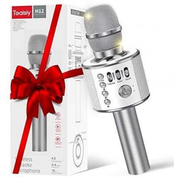Teaisiy 5 En 1 Microphone Sans Fil Portable Enfant Bluetooth Karaoke Lecteur Enregistreur