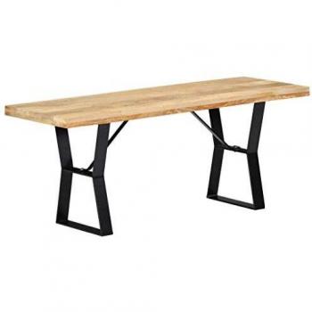 110 cm Solid Mango Wood Bench