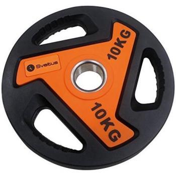 Sveltus Olympische Scheibe 10kg Noir Unisex