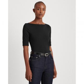 Lauren Ralph Lauren Women's Long Sleeve Black T-Shirt, Size S