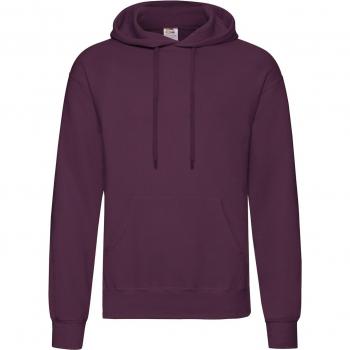 Unisex Burgundy Classic Hooded Sweatshirt