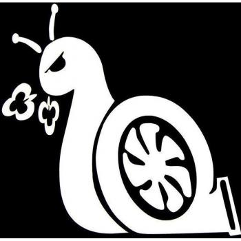 Funny Snail Reflective Decals for Scratch Modification