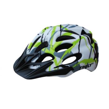 Cyklistická helma Truly Freedom zeleno-bílá M (55-58 cm)