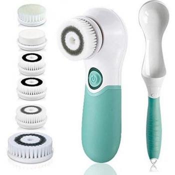 TOUCHBeauty Electric Waterproof Spin Brush with Handle and 6 Brush Heads