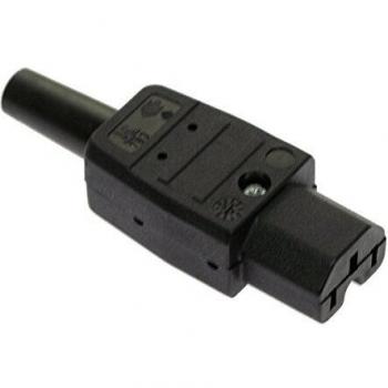 Connectique pour appareils Chauffants AS Schwabe 62082 mâle 3 pôles 10 A Noir 1 pc