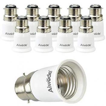 Universal B22‑to‑E27 Socket Adapter – 120° Heat Shield, 200W Rated