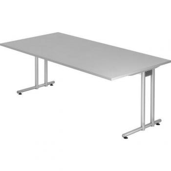 Scrivania Office Pro 2E Nano 200x100 Grigio Argento