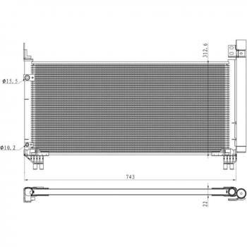 Klimaanlage Verflüssiger NRF 350466