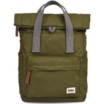 Mochila Roka London Canfield B Small Sustainable Military Green