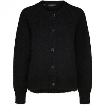 Selected Korte Sweatshirtvest Zwart