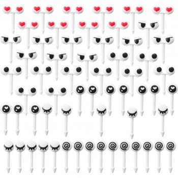 50Pcs Reusable Fruit Picks with Eyes