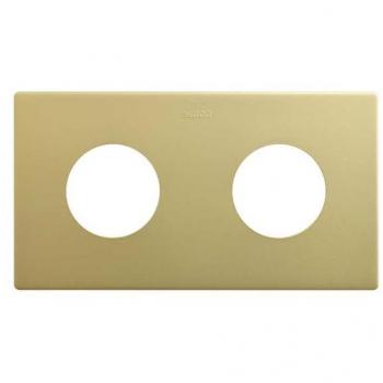 Marco Doble Simon 270 en Bronce para Enchufes