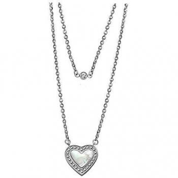 Collar elegante Lotus con acero inoxidable 316L LS1860‑1/1, mujer